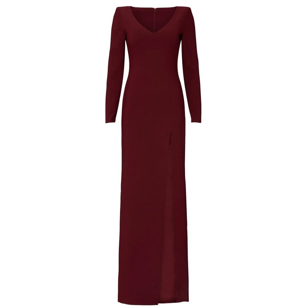 LIKELY Rhubarb Leandra Gown in Maroon EUC Size 14 - Picture 5 of 7